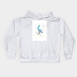 Pelican by Jan Marvin Kids Hoodie